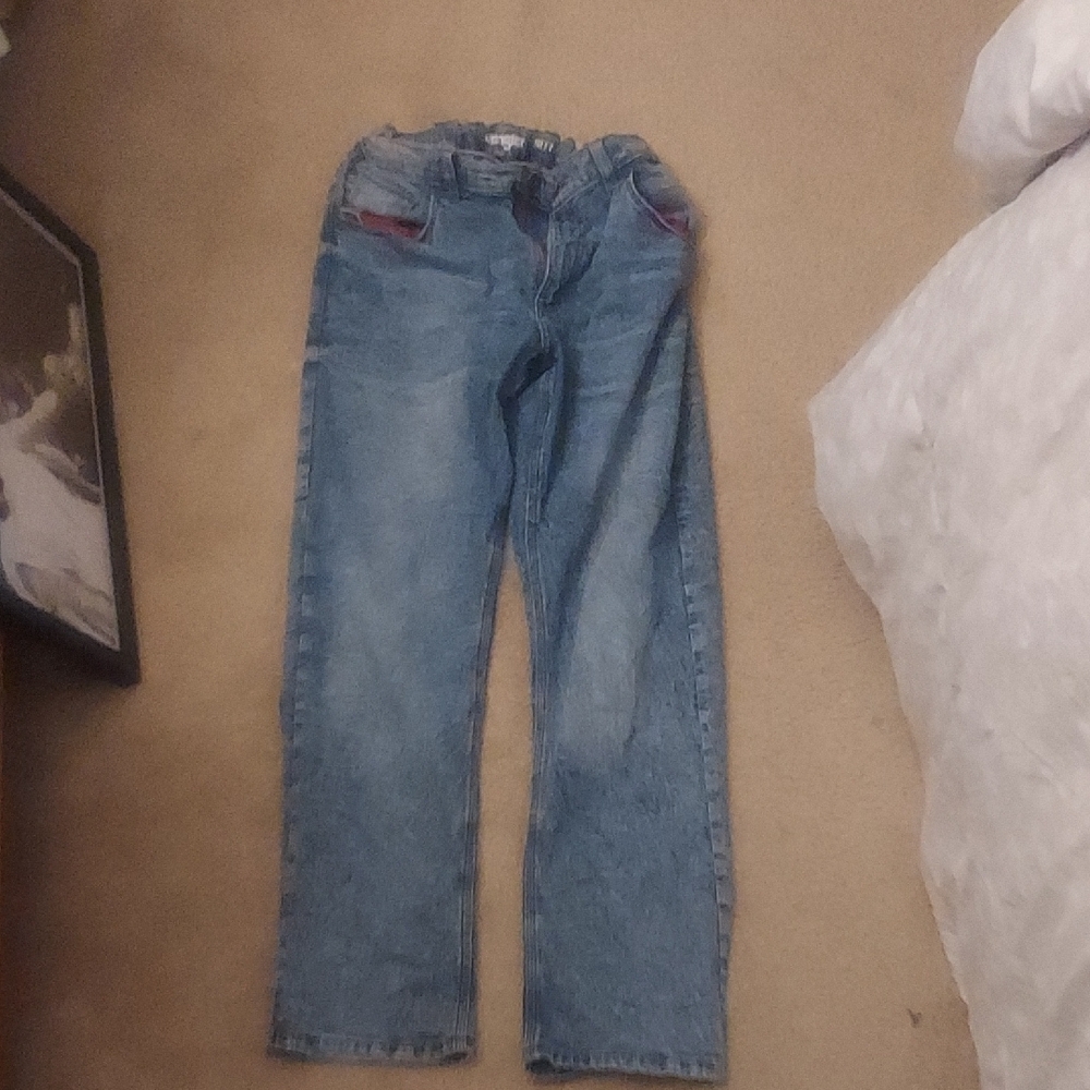 Wrangler Men's Denim Blue Straight Jeans